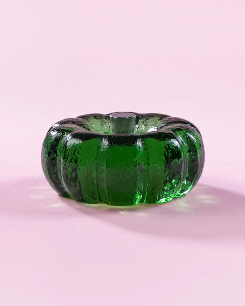 Wicked green resin specimen fragment from momu. Deep mystical green handcrafted art object.