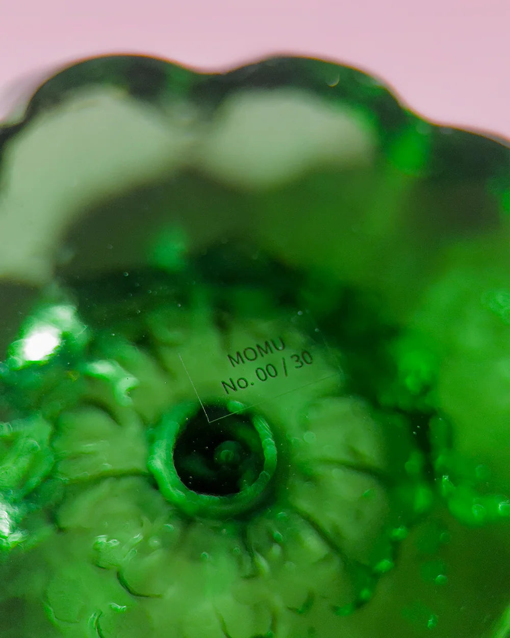Wicked green resin specimen fragment from momu. Deep mystical green handcrafted art object.
