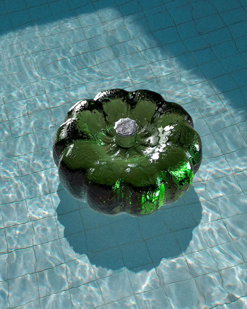Wicked green resin specimen fragment from momu. Deep mystical green handcrafted art object.